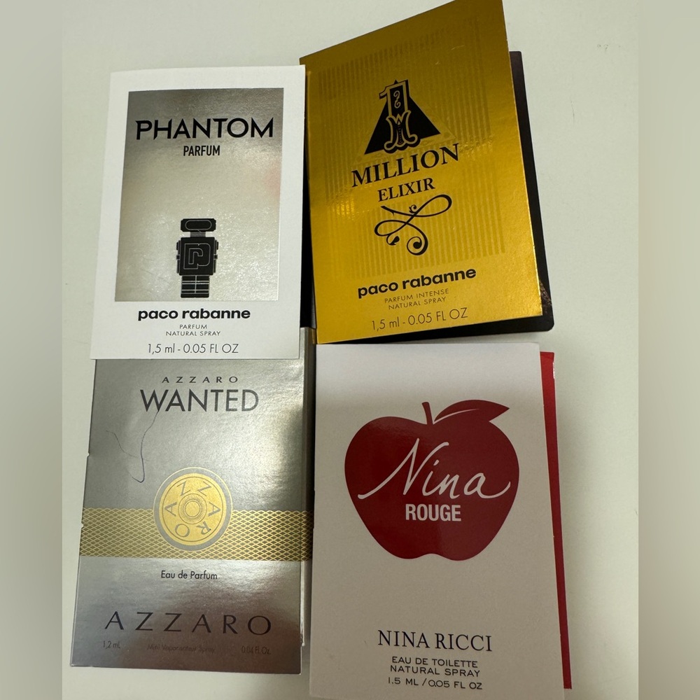 Paco Rabanne and Azzaro Fragrance Samples